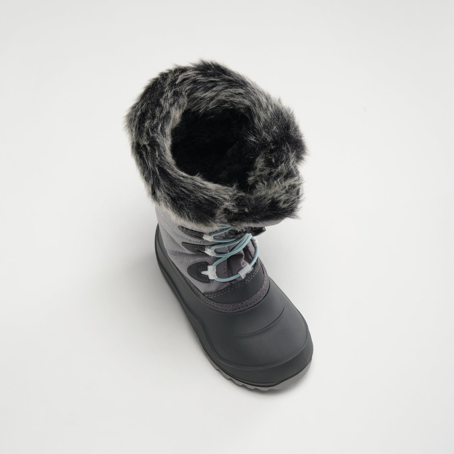 Charcoal : Snowangel Kids Winter Boots - Three-Quarter Top View