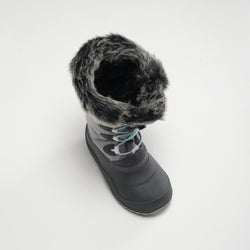 Charcoal : Snowangel Kids Winter Boots - Three-Quarter Top View