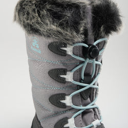 Charcoal : Snowangel Kids Winter Boots - Laces View