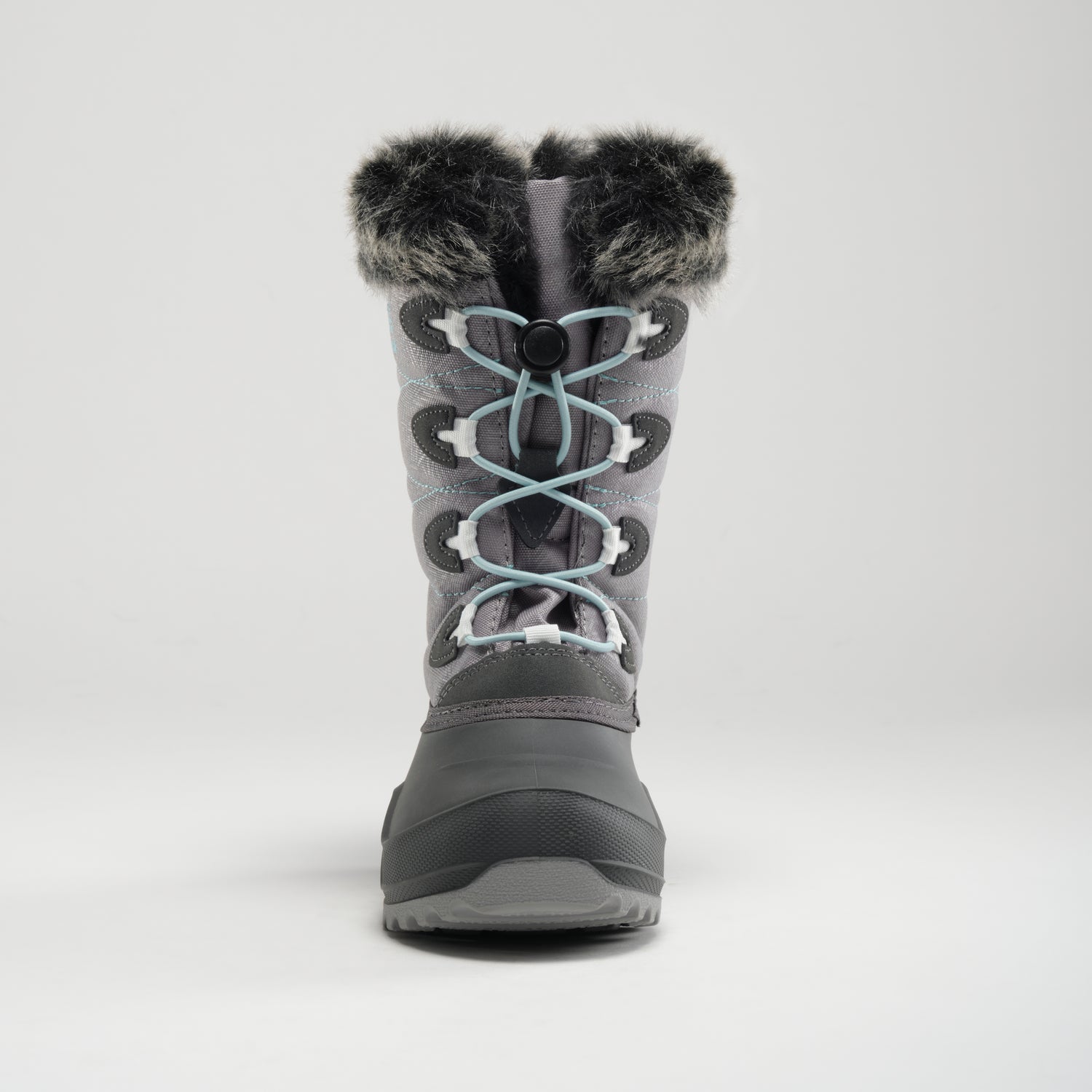 Charcoal : Snowangel Kids Winter Boots - Front View