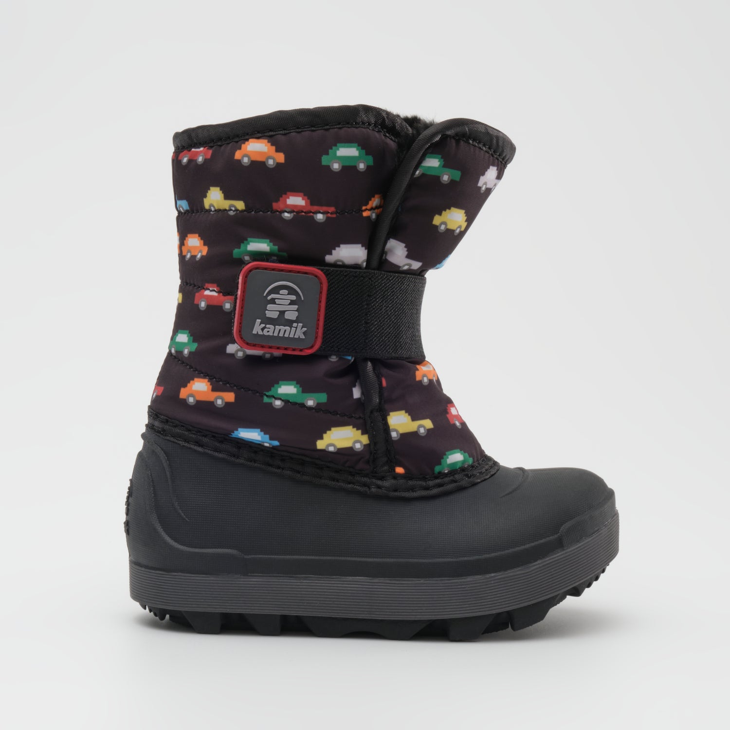 Black : Snowbug 7 Print Toddlers Winter Boots - Side View