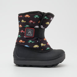 Black : Snowbug 7 Print Toddlers Winter Boots - Side View