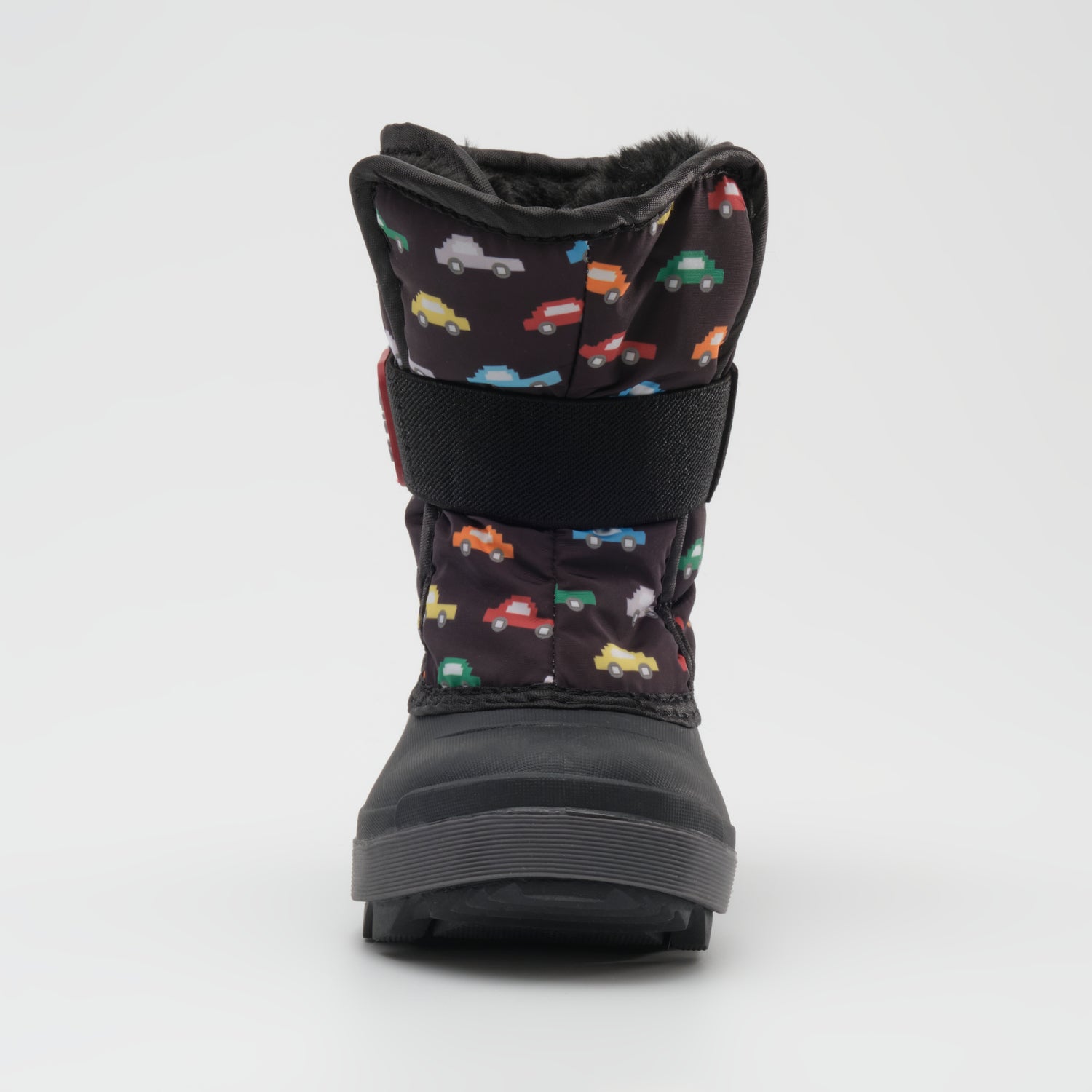 Black : Snowbug 7 Print Toddlers Winter Boots - Front View