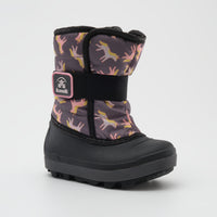 Charcoal : Snowbug 7 Print Toddlers Winter Boots - Main View