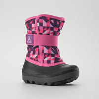 Purple-Pink : Snowbug 7 Print Toddlers Winter Boots - Main View