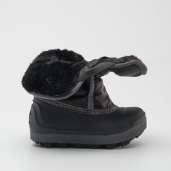 Black : Snowbug 7 Kids Winter Boots - Open Side View