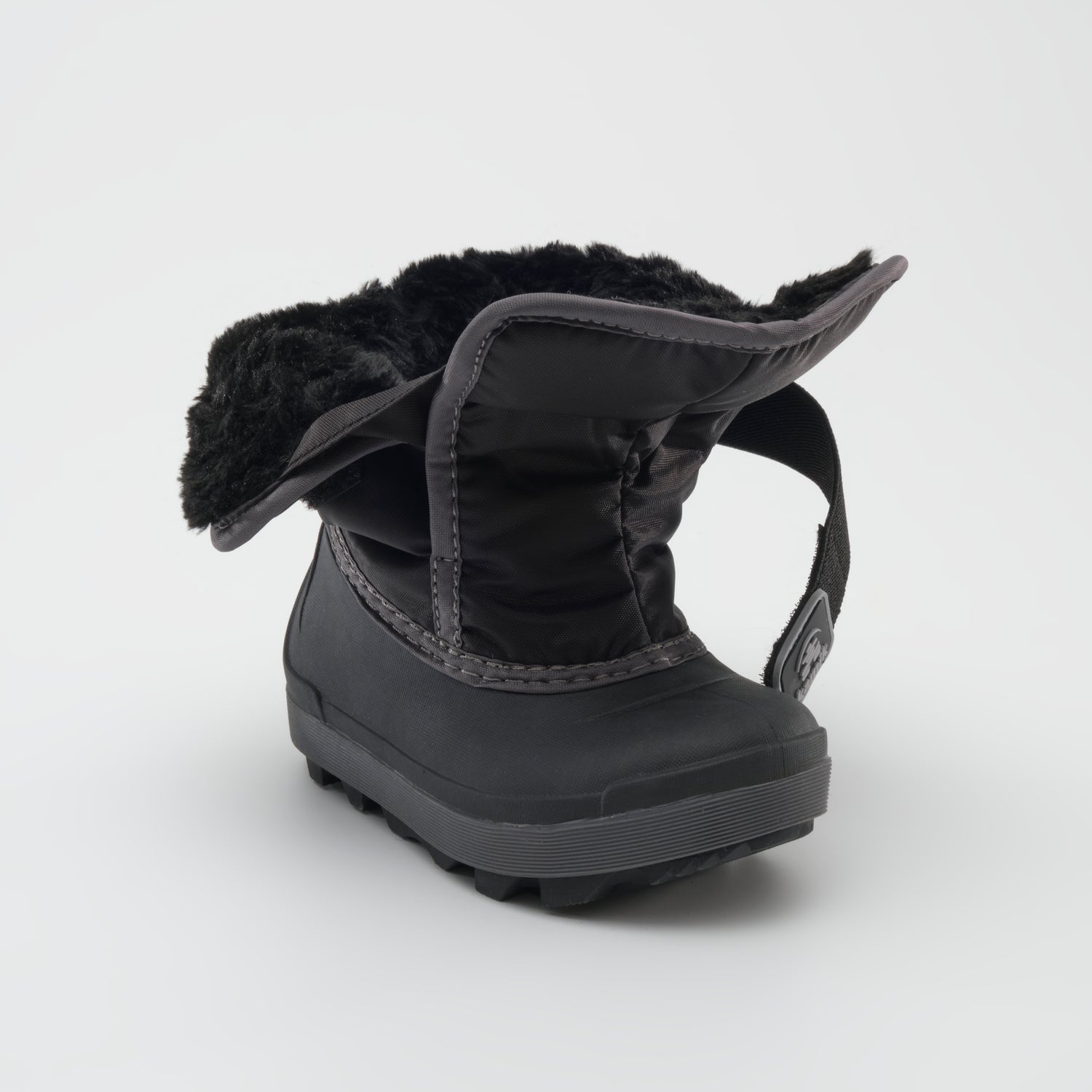 Black : Snowbug 7 Kids Winter Boots - Three-Quarter Open View