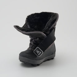 Black : Snowbug 7 Kids Winter Boots - Three-Quarter Open View
