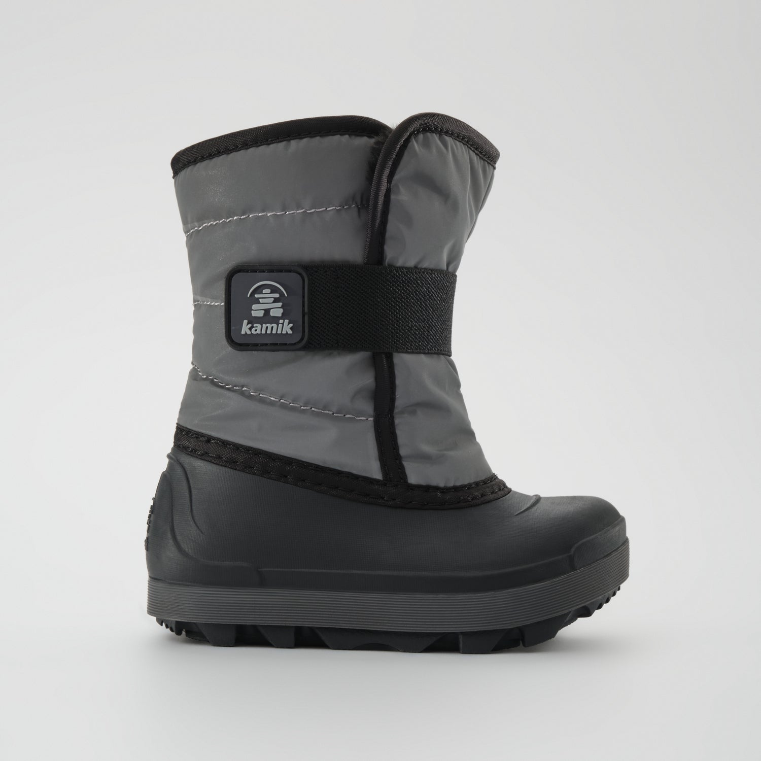 Silver : Snowbug 7 Kids Winter Boots - Side View
