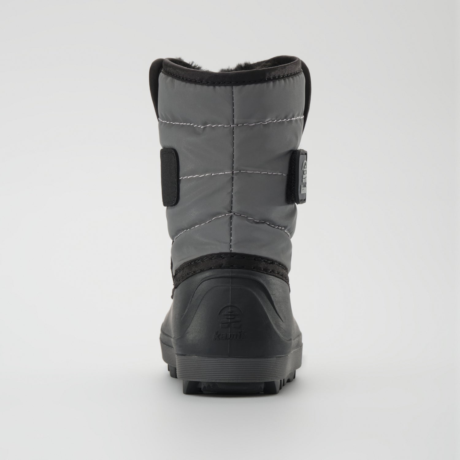 Silver : Snowbug 7 Kids Winter Boots - Back View