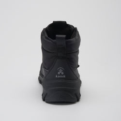 Black : Snowdon Low Wide Women's Winter Boots - Back View