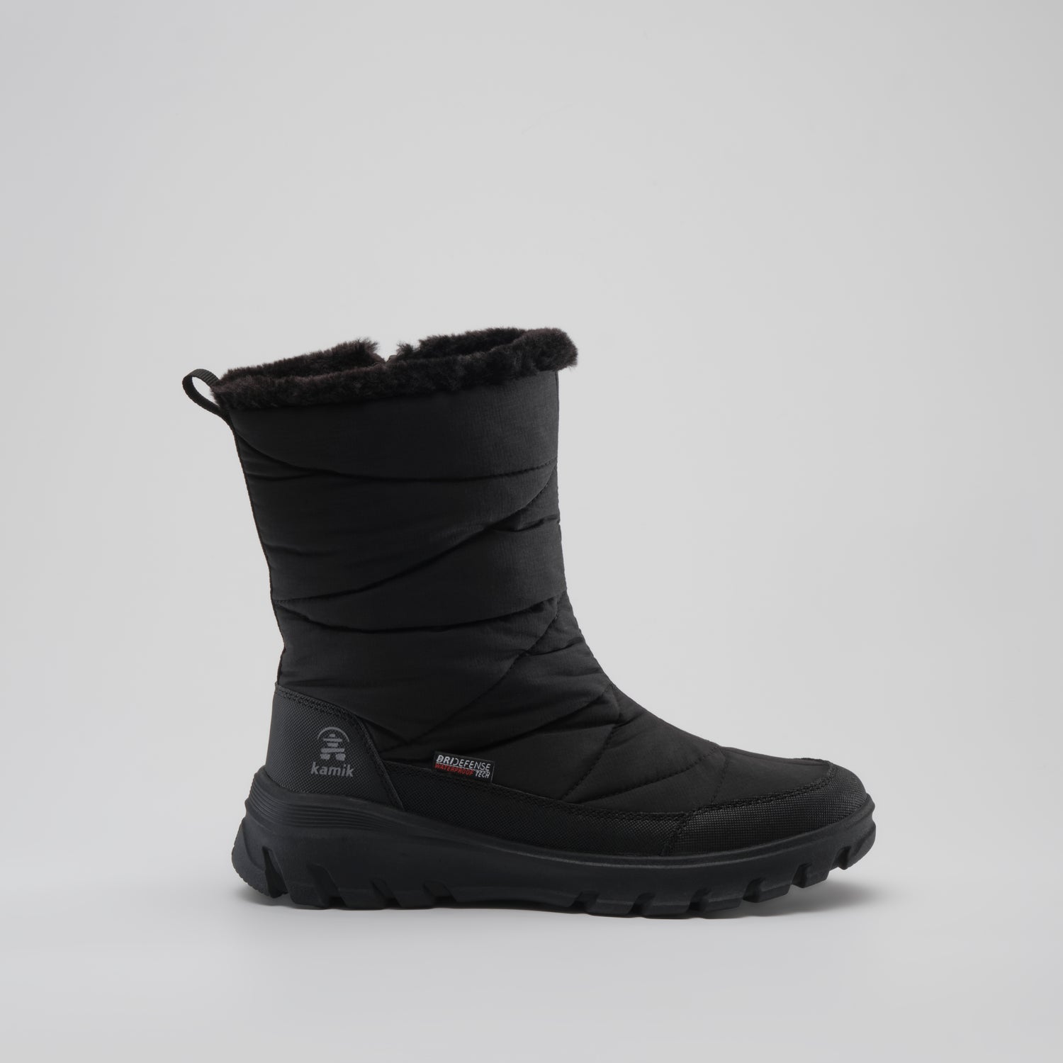 Black : Snowdon Zip Women's Winter Boots - Side View