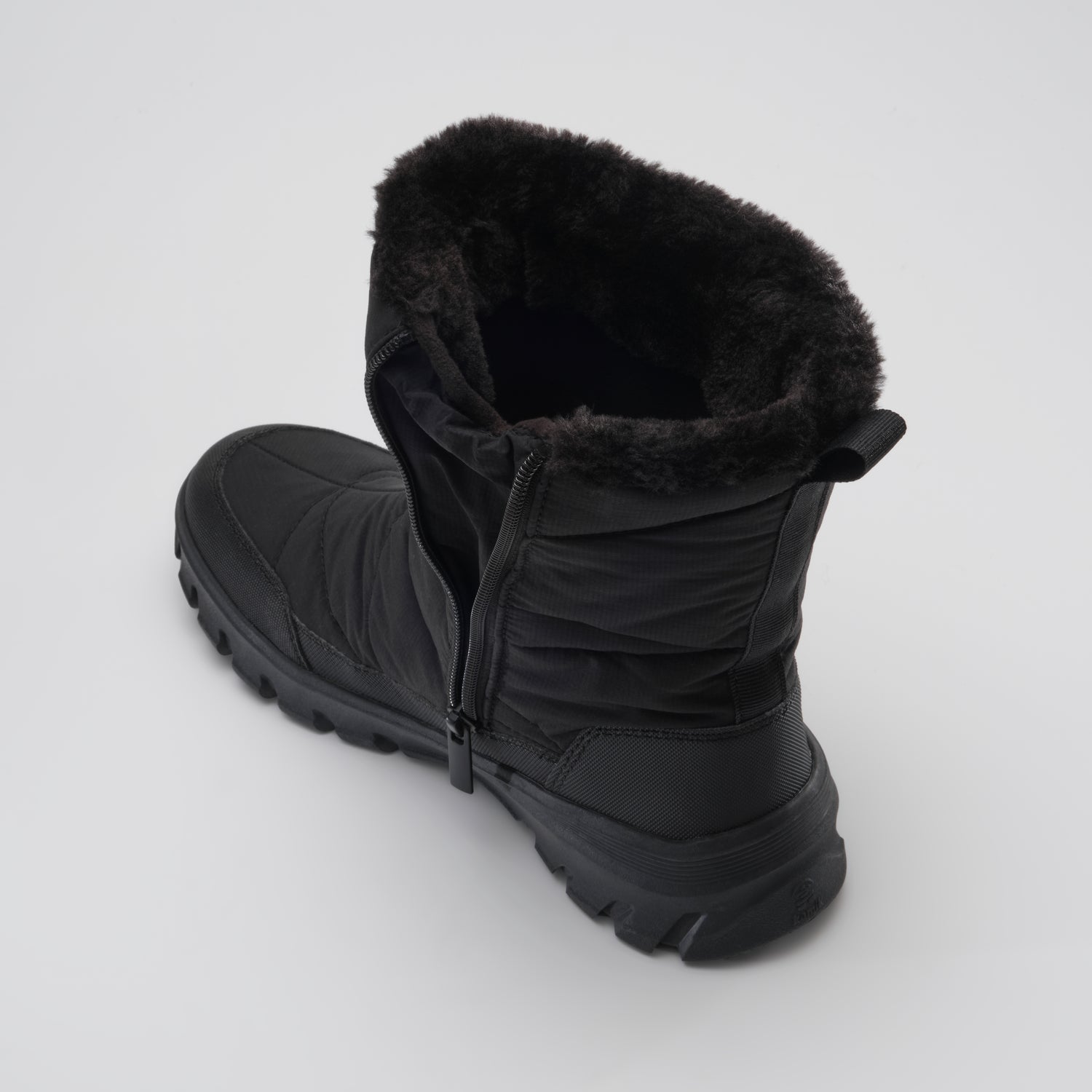 Black : Snowdon Zip Women's Winter Boots - Top View