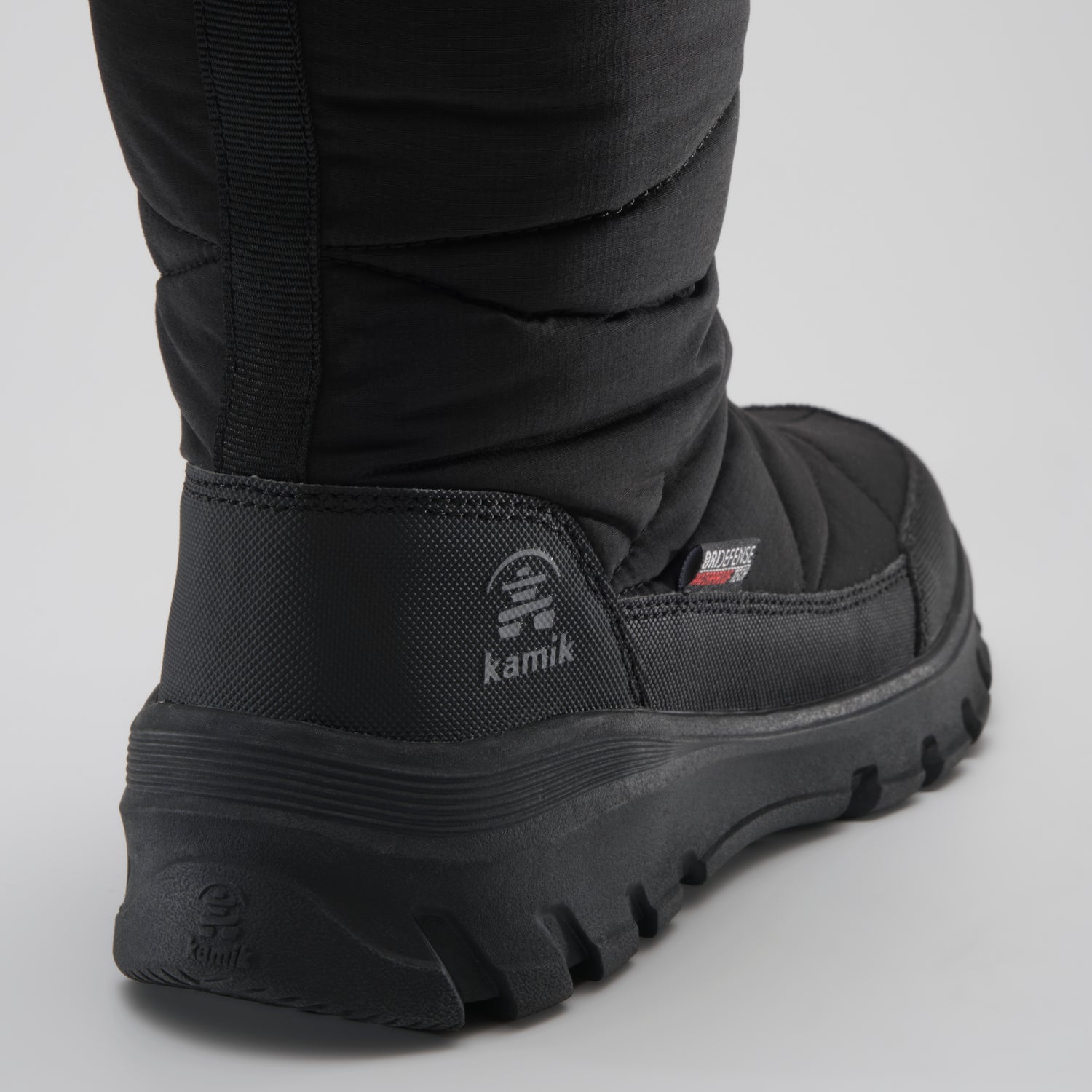 Black : Snowdon Zip Women's Winter Boots - Close-up Back View