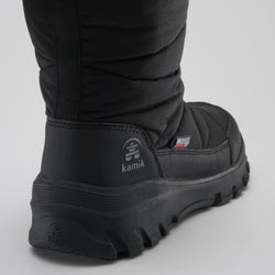 Black : Snowdon Zip Women's Winter Boots - Close-up Back View