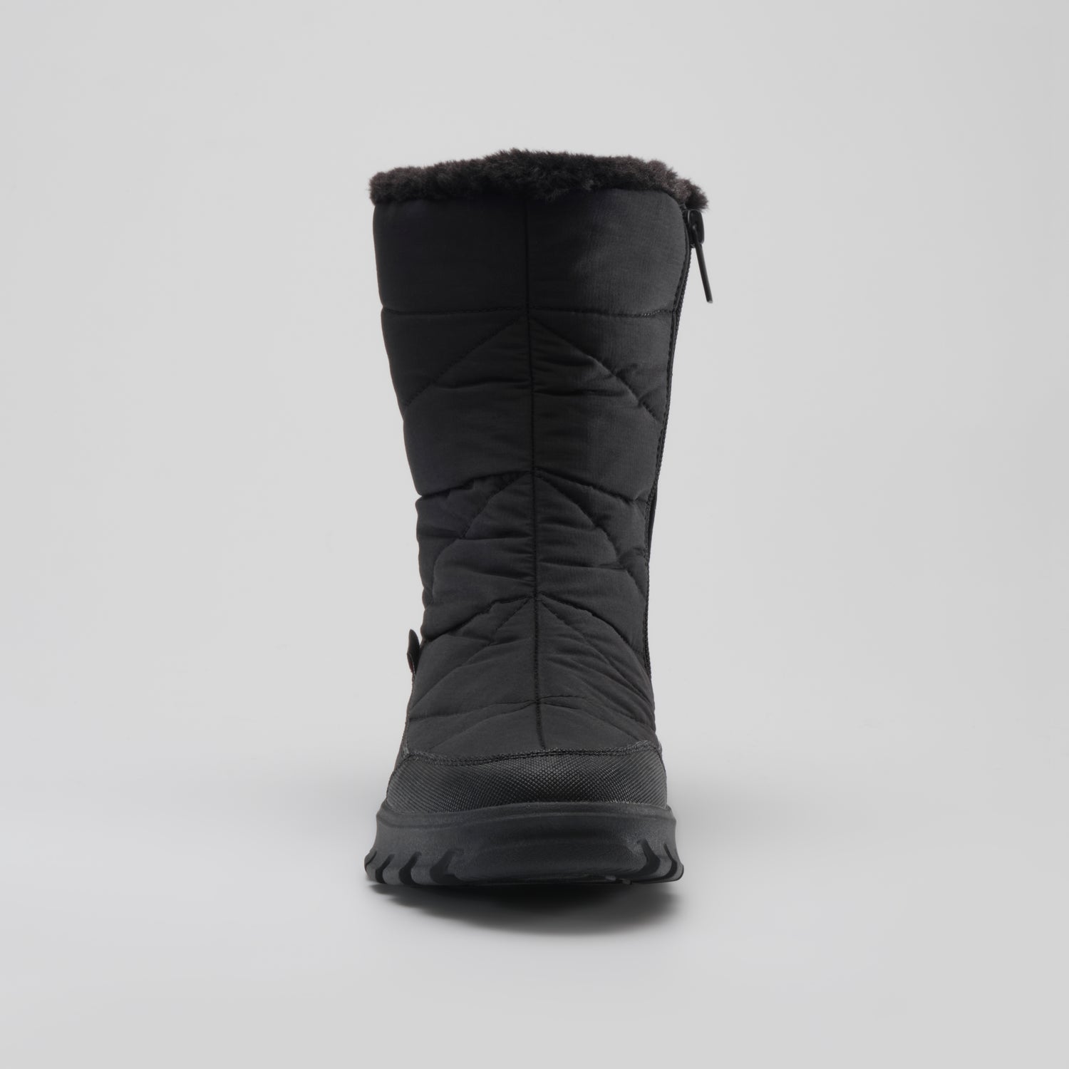 Black : Snowdon Zip Women's Winter Boots - Front View