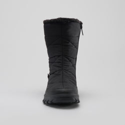 Black : Snowdon Zip Women's Winter Boots - Front View