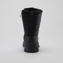 Black : Snowdon Zip Women's Winter Boots - Back View