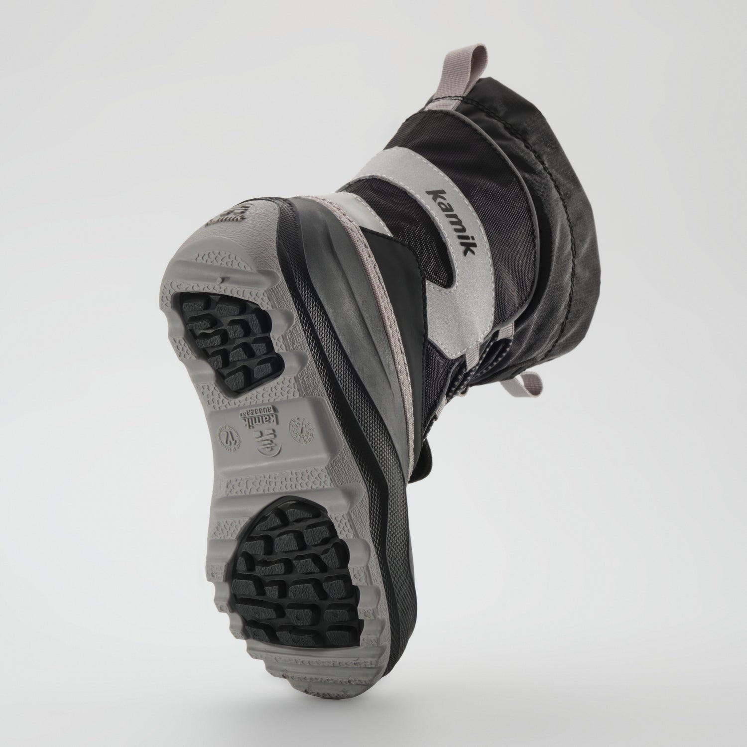 Black : Snowfall P 3 Kids Winter Boots - Outsole View