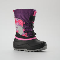 Purple-Pink : Snowfall P 3 Kids Winter Boots - Main View
