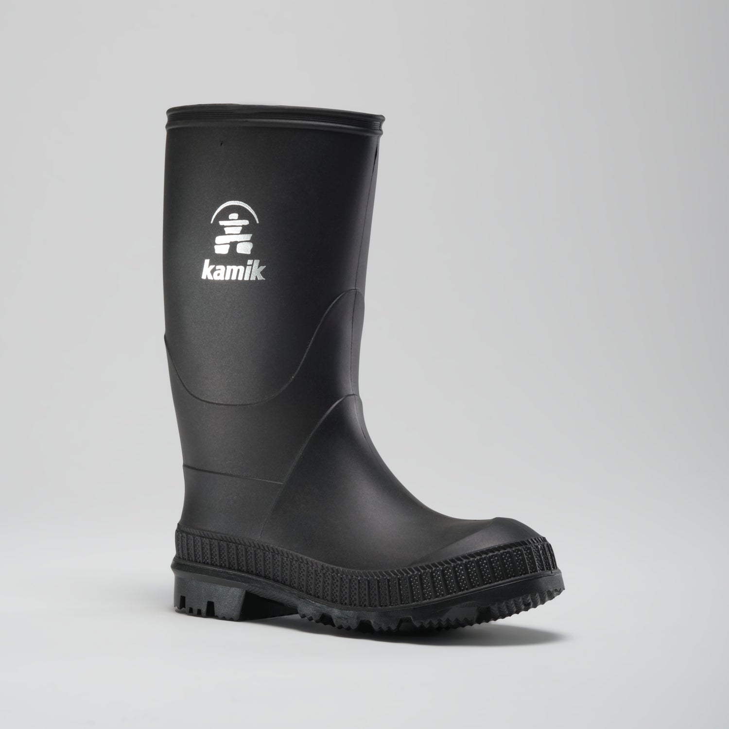 Black : Stomp Kids' Rain Boots - Main View