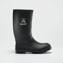 Black : Stomp Kids' Rain Boots - Side View