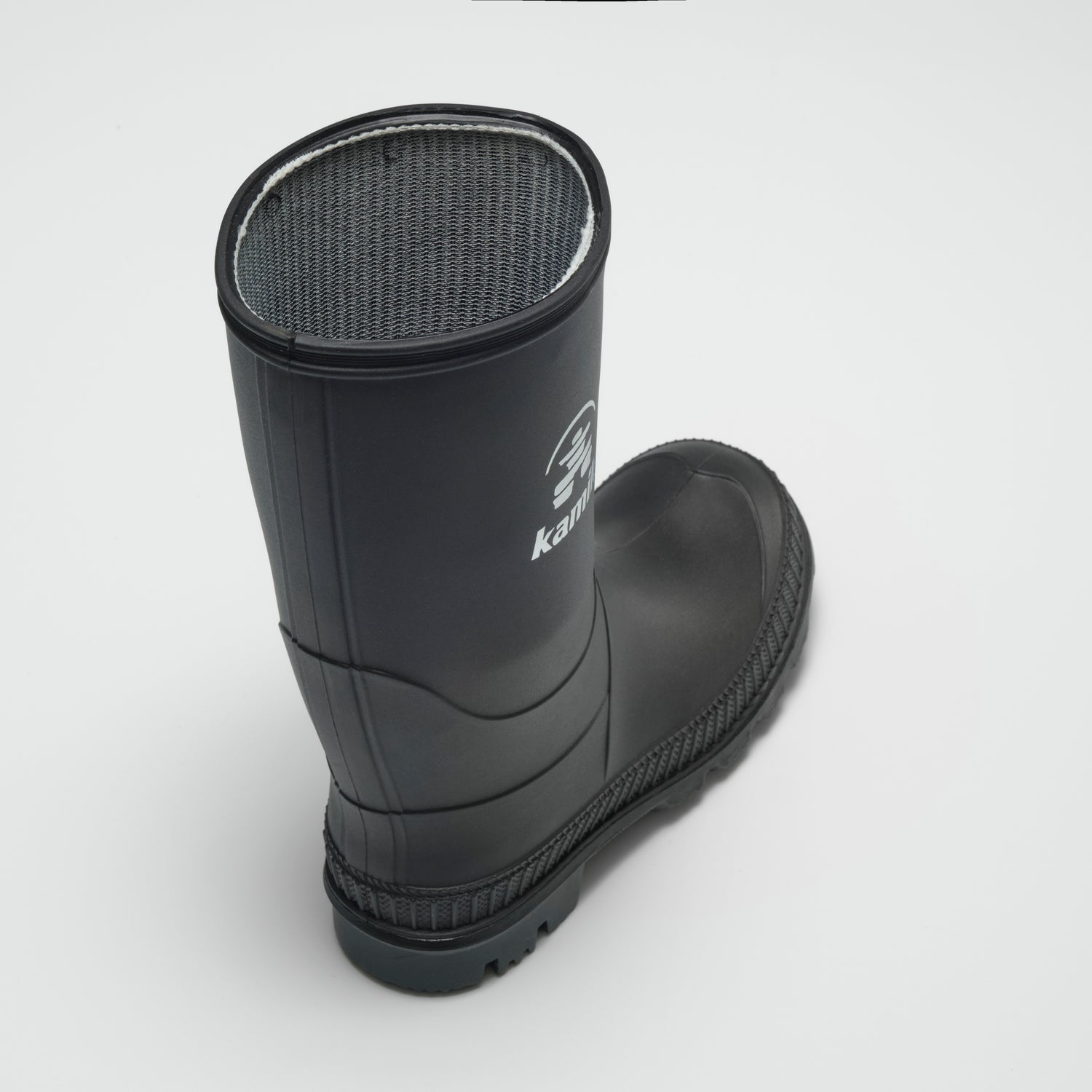 Black : Stomp Kids' Rain Boots - Top View