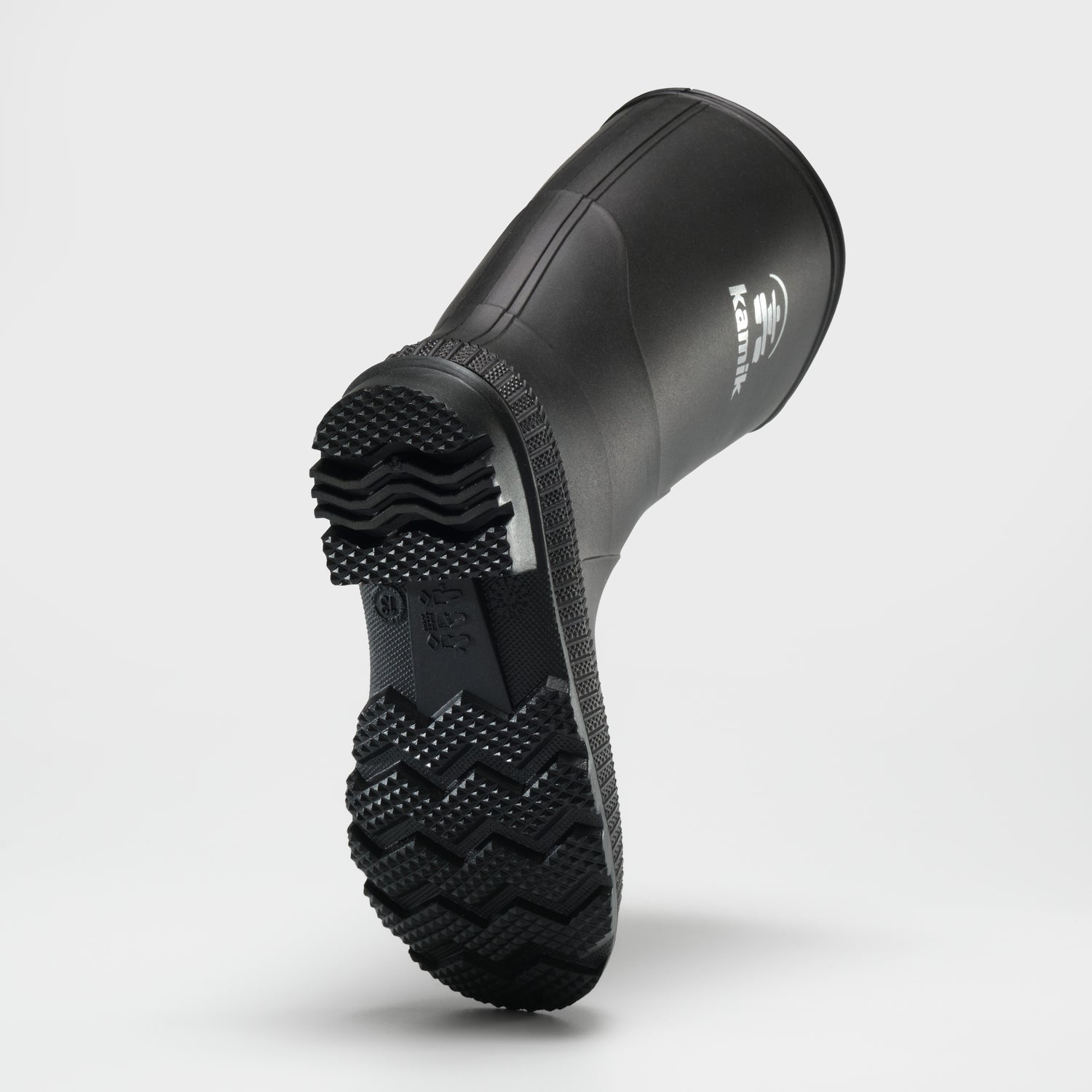 Black : Stomp Kids' Rain Boots - Outsole View