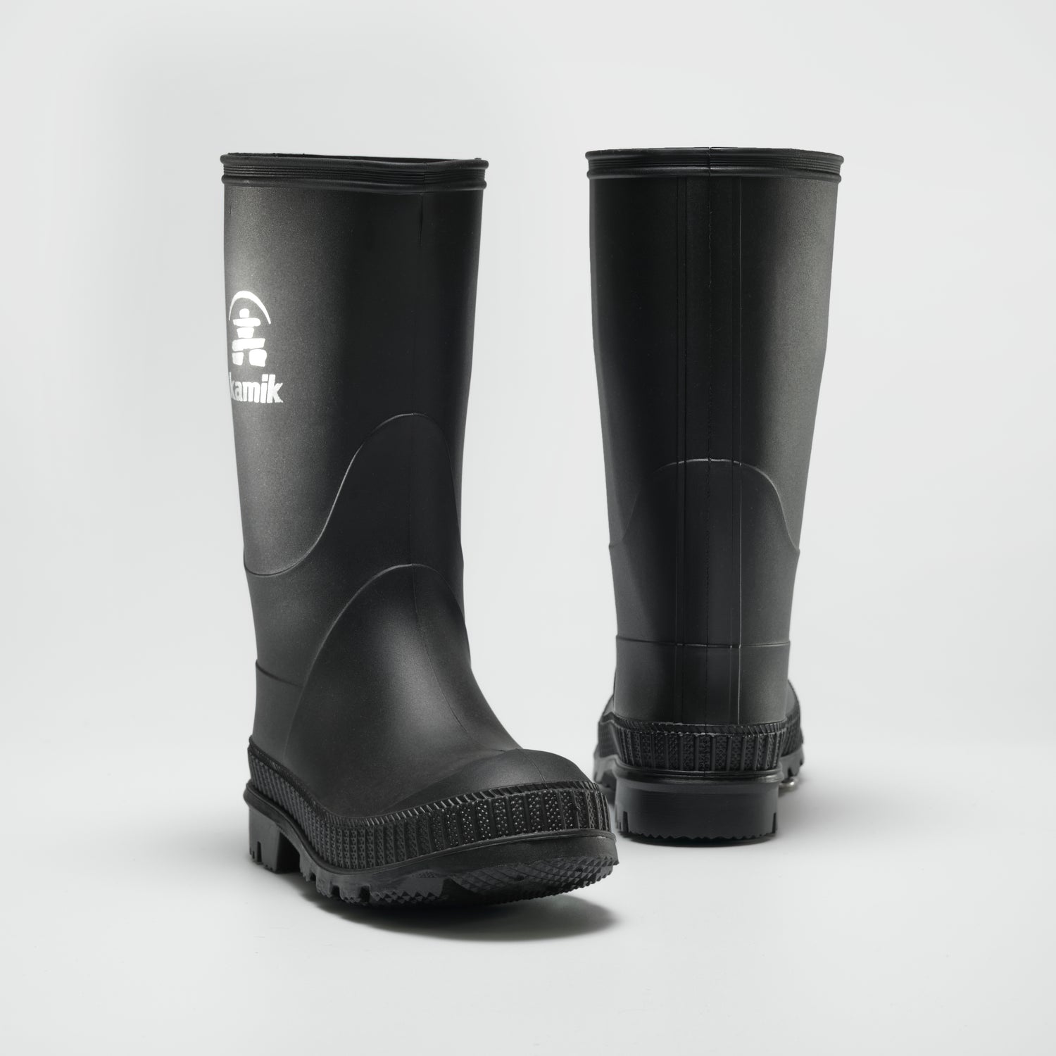 Black : Stomp Kids' Rain Boots - Pair View
