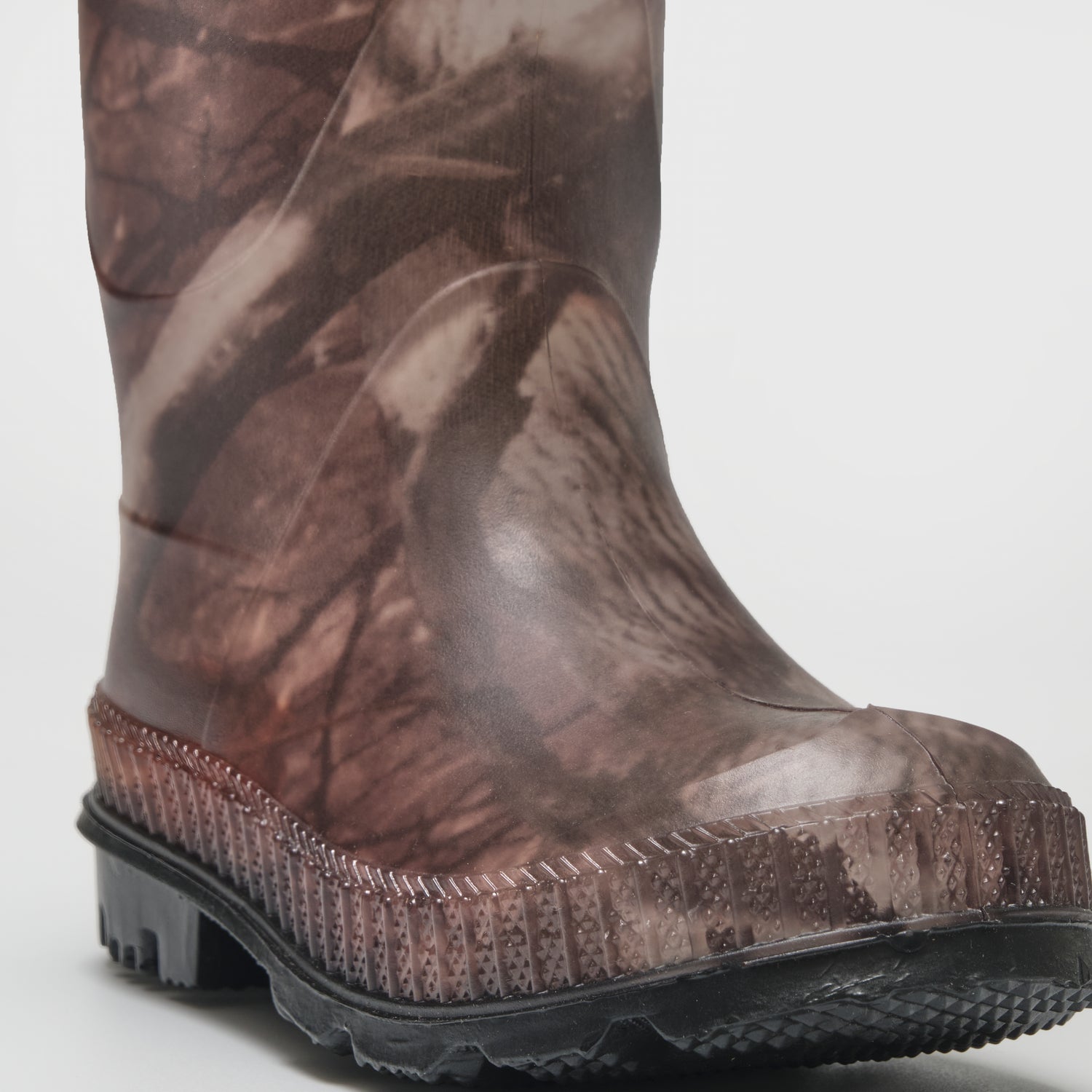 Mossy Oak Break-Up Country : Stomp Camo Kids' Rain Boots - Three-Quarter View Close-up