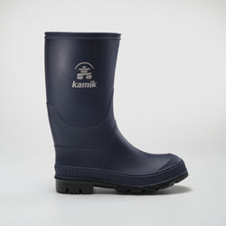 Navy-Black : Stomp Kids' Rain Boots - Side View