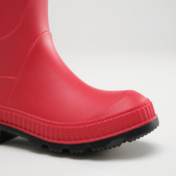 Red : Stomp Kids' Rain Boots - Side View Close-up