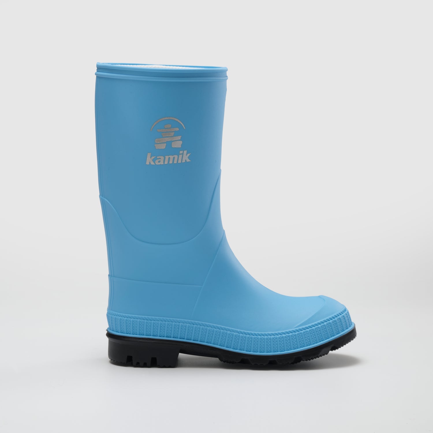 Sky Blue : Stomp Kids' Rain Boots - Side View