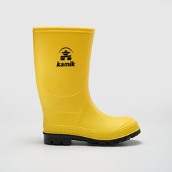 Yellow-Black : Stomp Kids' Rain Boots - Side View