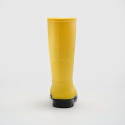Yellow-Black : Stomp Kids' Rain Boots - Back View