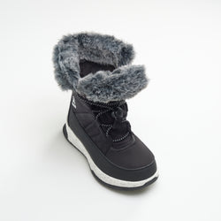 Black : Stormy F Kids Winter Boots - Three-Quarter Top View