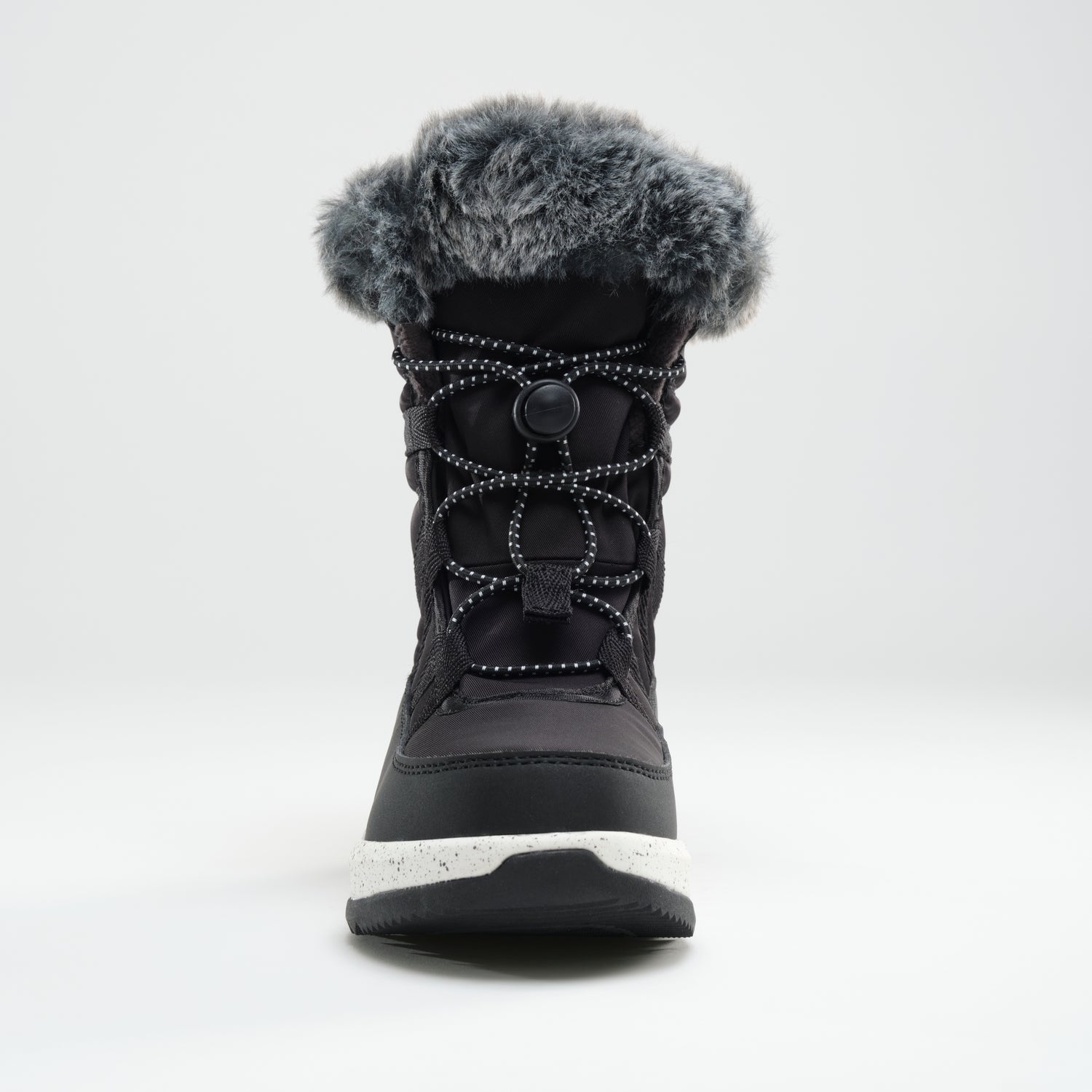 Black : Stormy F Kids Winter Boots - Front View