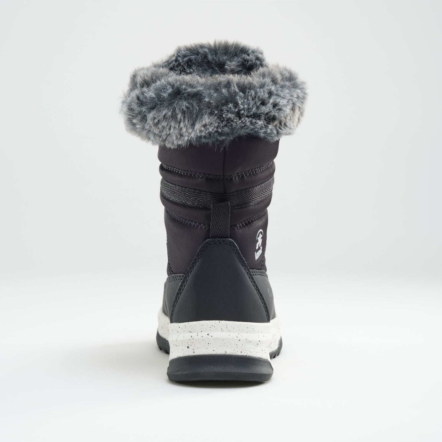 Black : Stormy F Kids Winter Boots - Back View