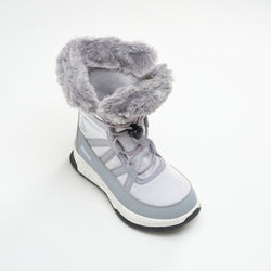 Light Gray : Stormy F Kids Winter Boots - Three-Quarter Top View