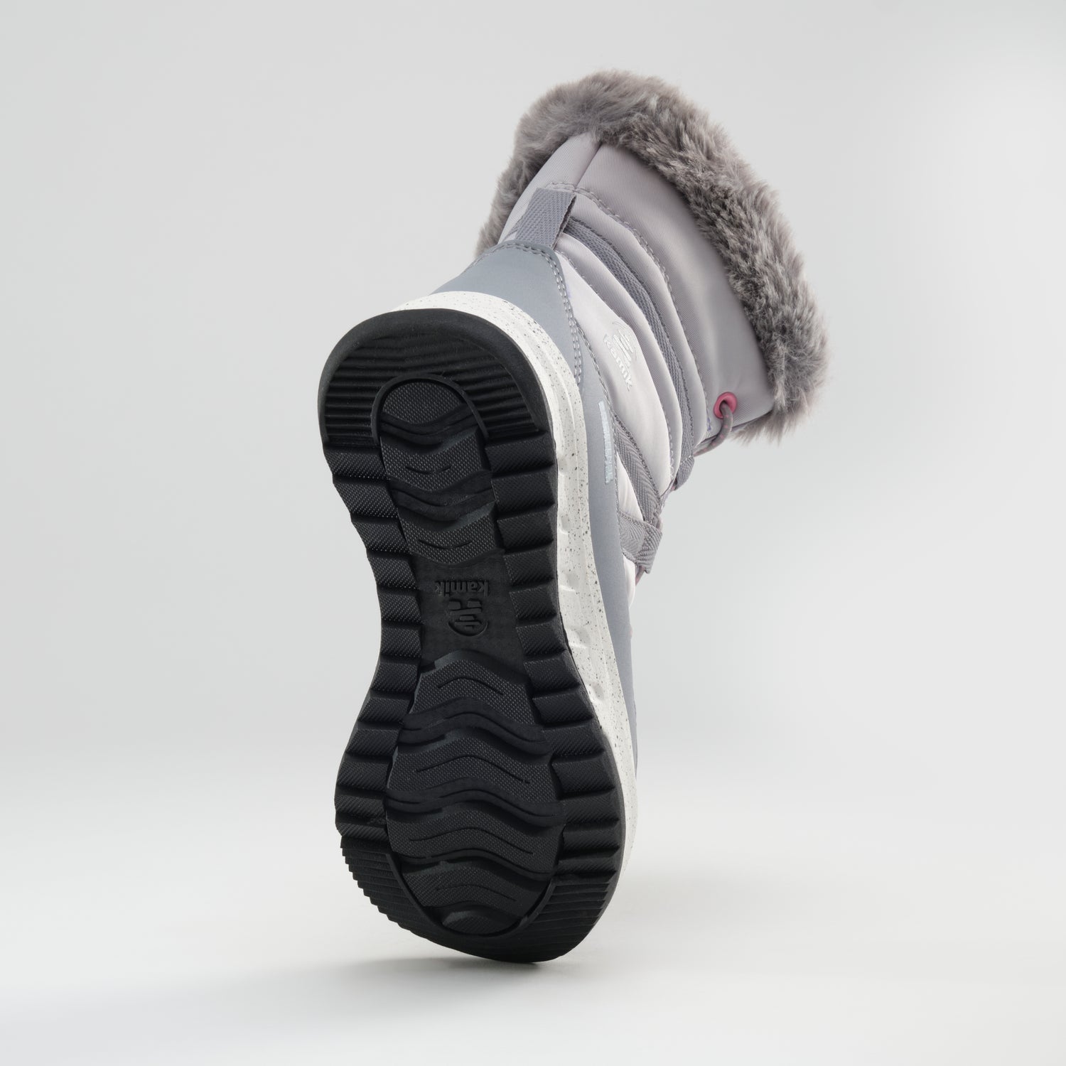 Light Gray : Stormy F Kids Winter Boots - Outsole View