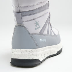 Light Gray : Stormy F Kids Winter Boots - Close-up Back View