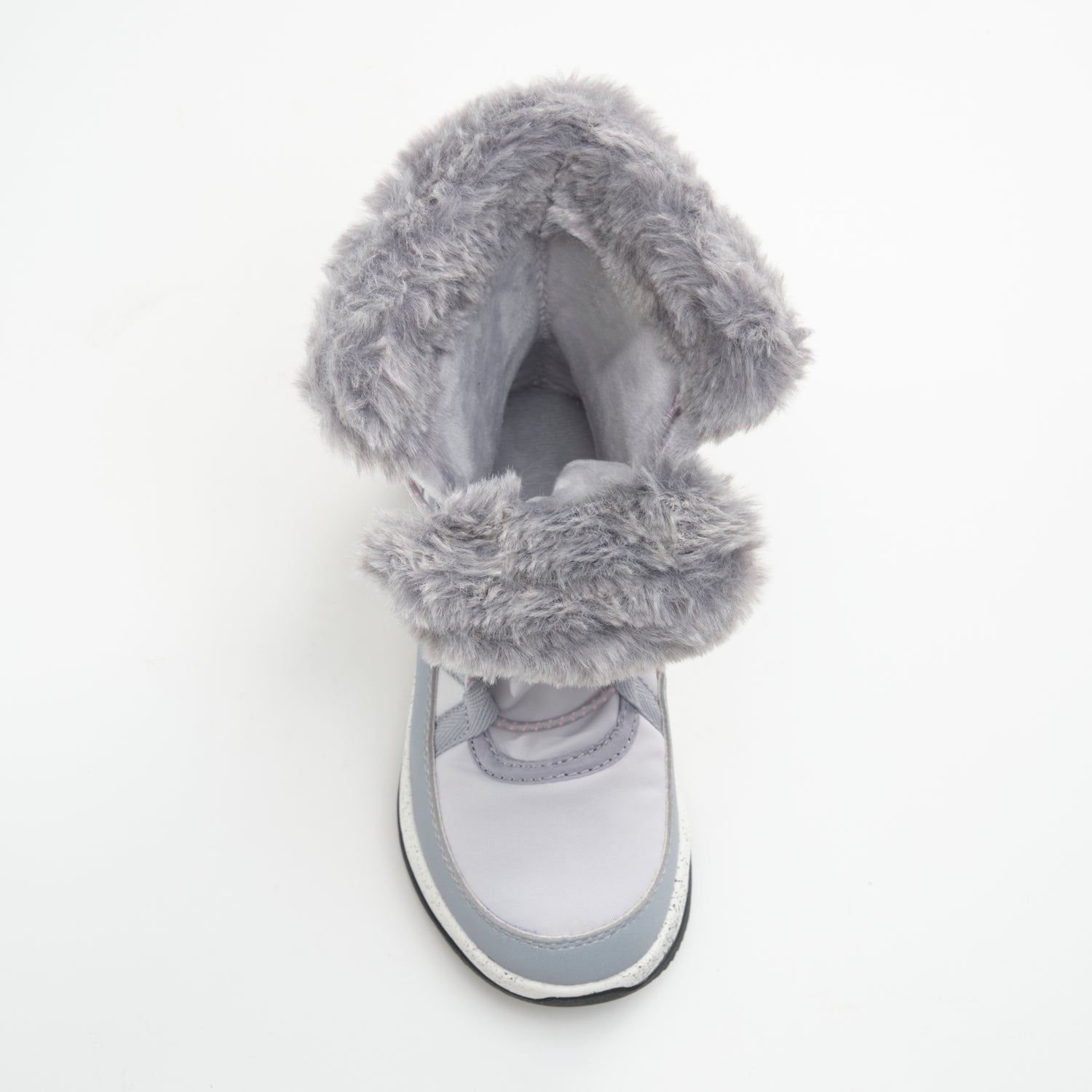 Light Gray : Stormy F Kids Winter Boots - Top View