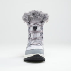 Light Gray : Stormy F Kids Winter Boots - Front View