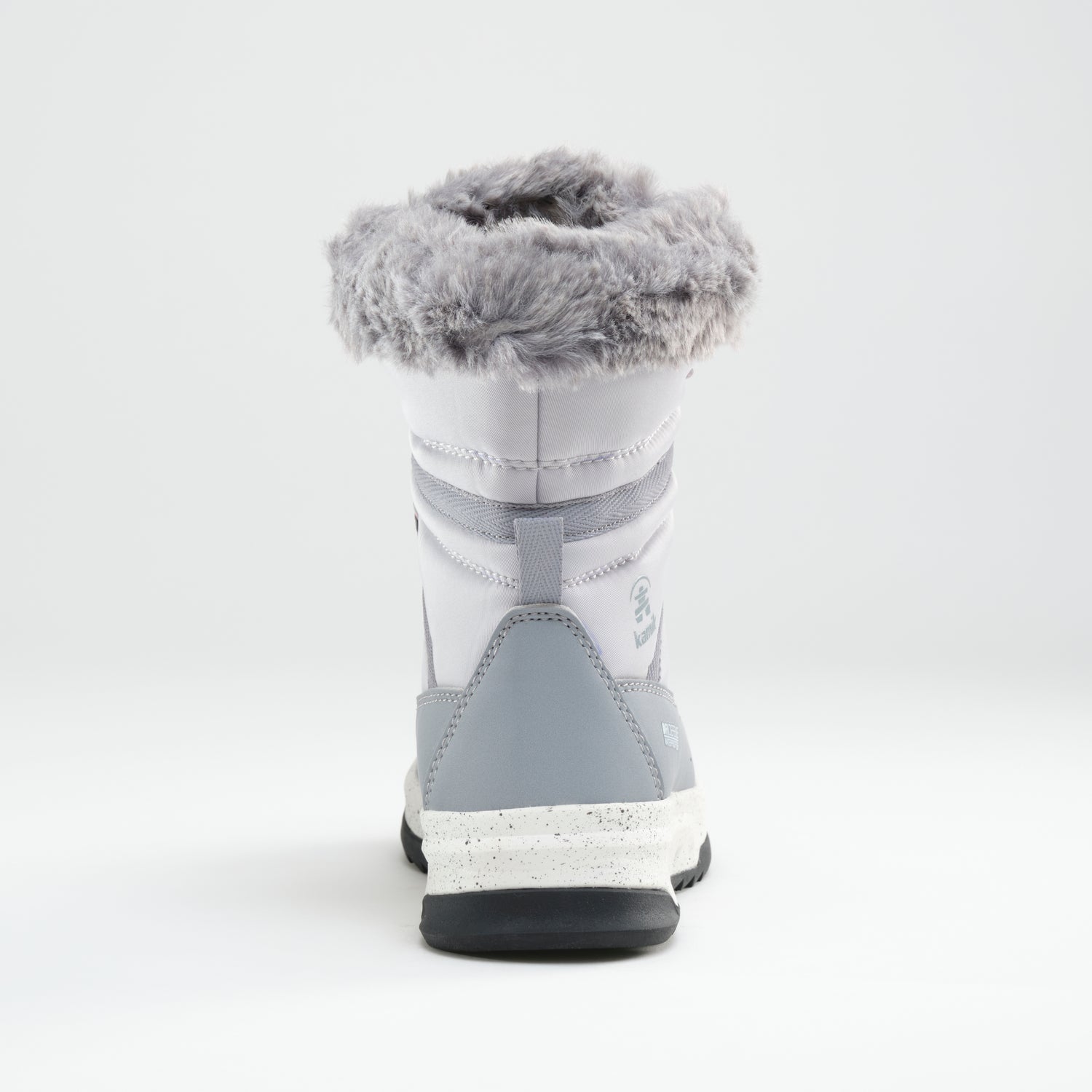 Light Gray : Stormy F Kids Winter Boots - Back View