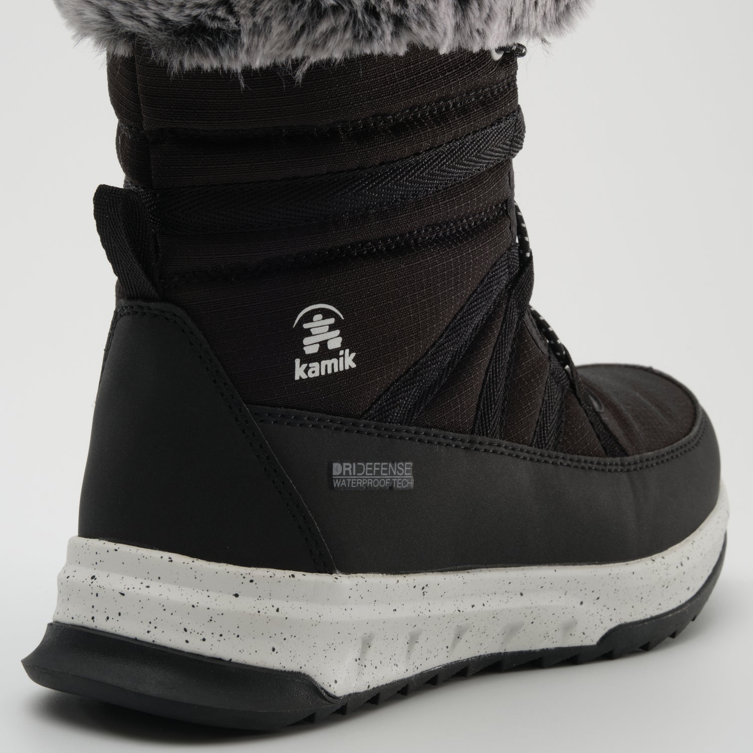 Black : Stormy F Women's Winter Boots - Close-up Back View