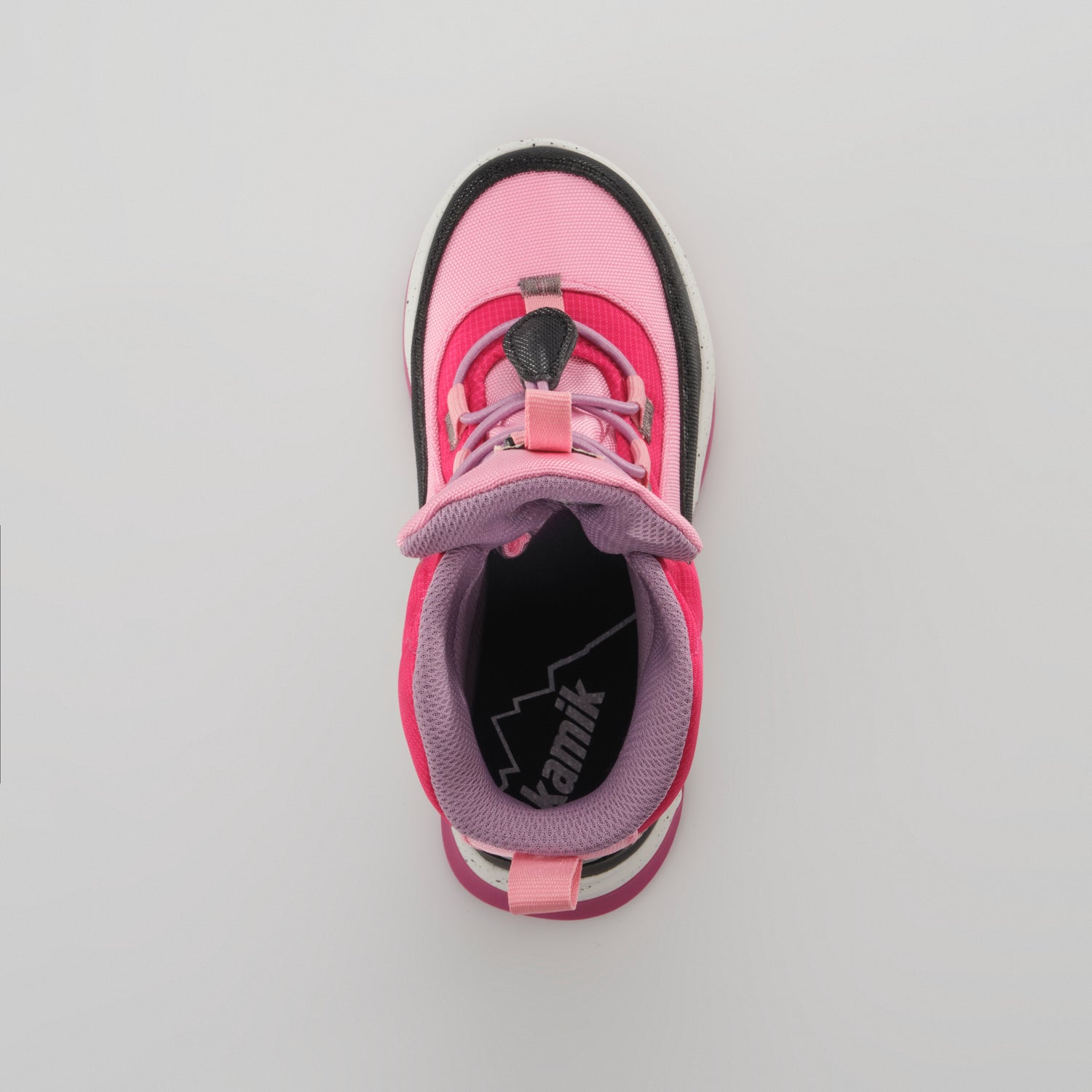 Magenta : Stormy Mid 2 Kids Winter Boots - Top View