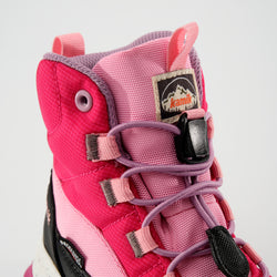 Magenta : Stormy Mid 2 Kids Winter Boots - Laces View
