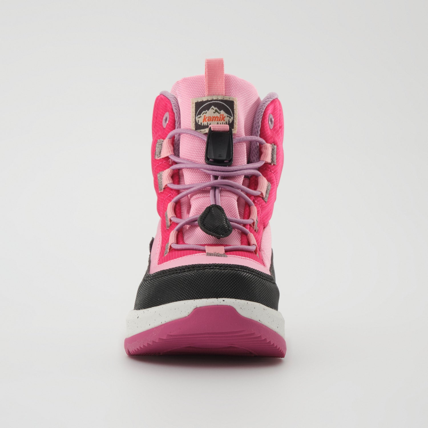 Magenta : Stormy Mid 2 Kids Winter Boots - Front View