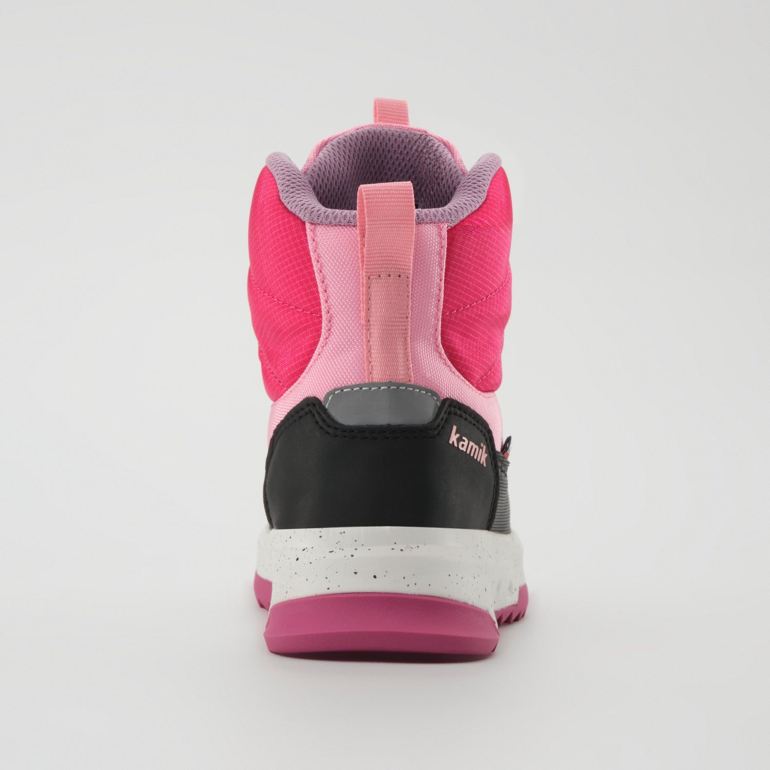 Magenta : Stormy Mid 2 Kids Winter Boots - Back View