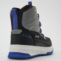 Silver : Stormy Mid 2 Kids Winter Boots - Three-Quarter Back View